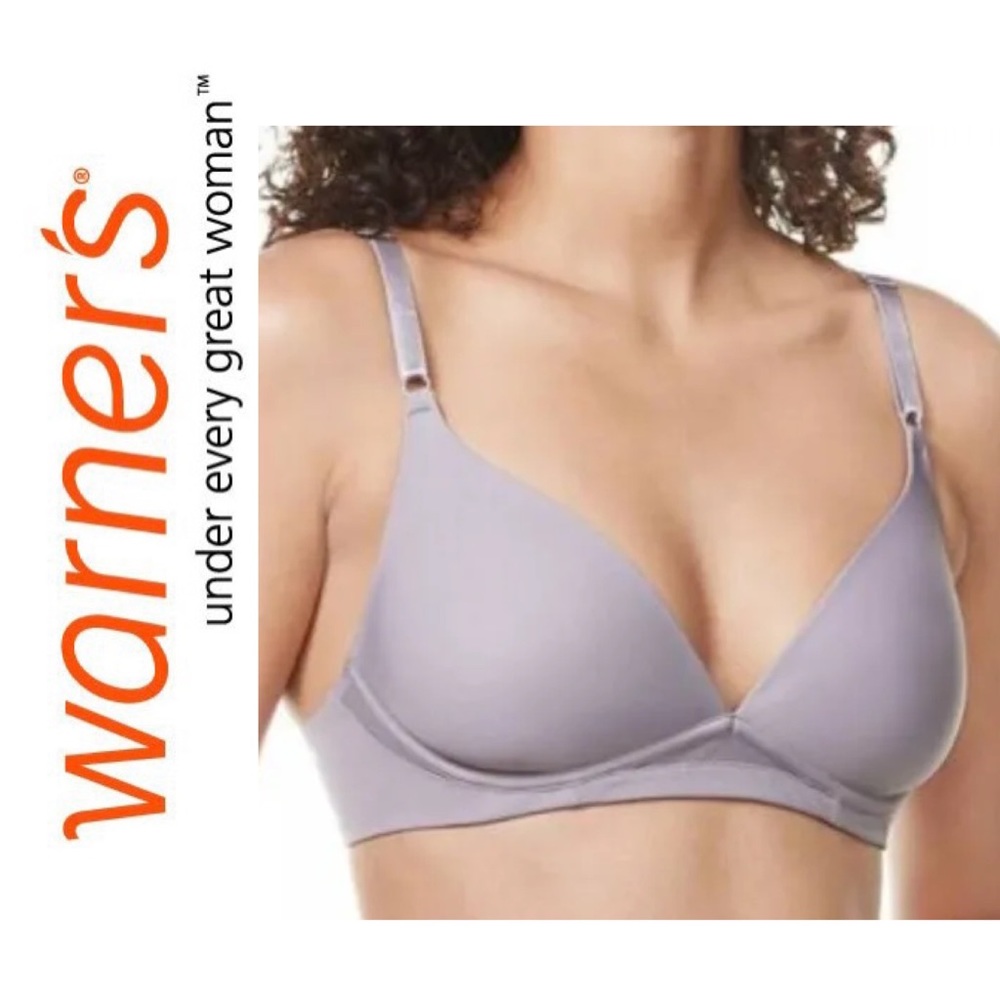 Warner's Women's Flex Revolution Underwire Contour Bra 34C Purple